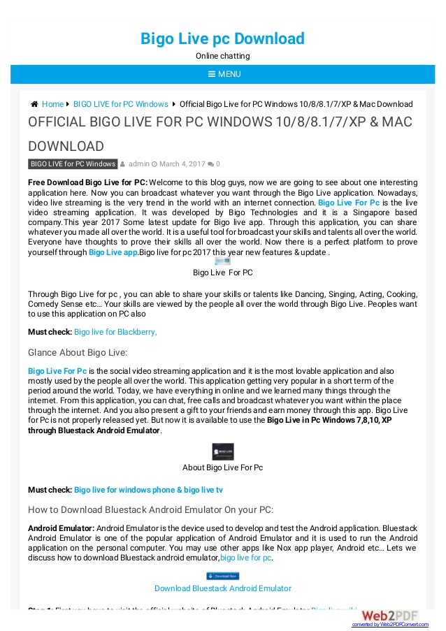 bigo live free for mac